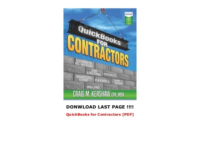 contractors guide to quickbooks for mac